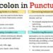 semicolon vs colon